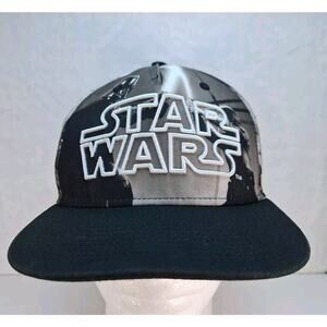 STAR WARS Movie Logo Darth Vader Luke Skywalker Snapback Hat